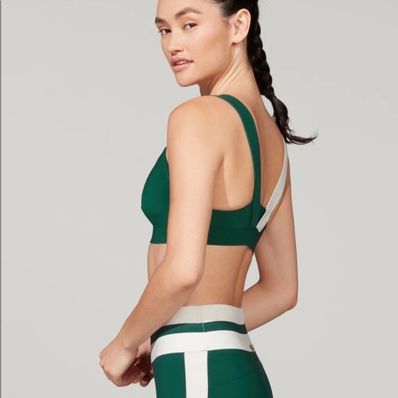 Vaara barry’s Elsa sports bra rainforest Flo green white - Picture 2 of 8